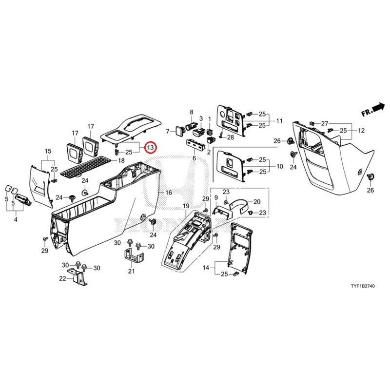 [NEW] JDM HONDA Honda e ZC7 2023 Console GENUINE OEM - Image 13