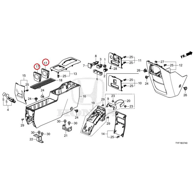 [NEW] JDM HONDA Honda e ZC7 2023 Console GENUINE OEM - Image 17