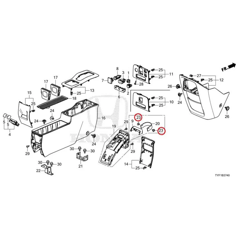 [NEW] JDM HONDA Honda e ZC7 2023 Console GENUINE OEM - Image 23