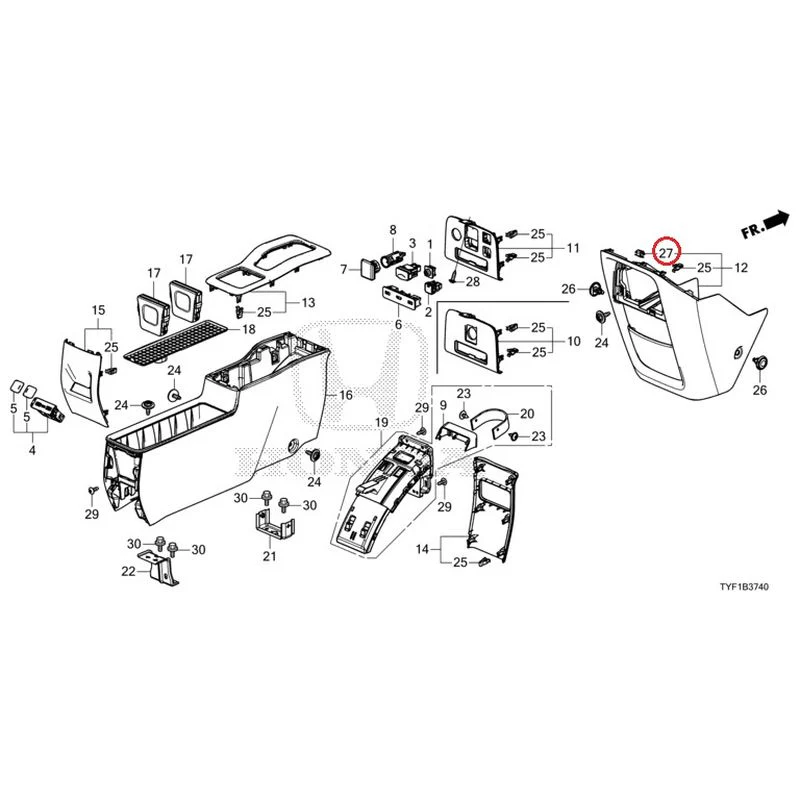 [NEW] JDM HONDA Honda e ZC7 2023 Console GENUINE OEM - Image 27