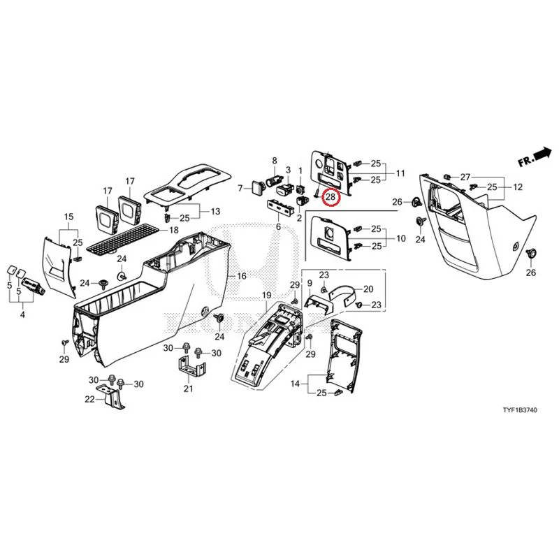 [NEW] JDM HONDA Honda e ZC7 2023 Console GENUINE OEM - Image 28