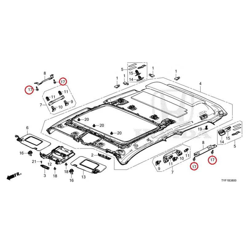 [NEW] JDM HONDA Honda e ZC7 2023 Roof Lining (Sunroof) GENUINE OEM - Image 18
