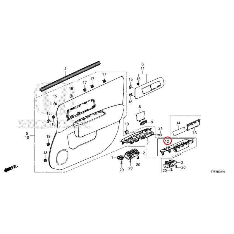 [NEW] JDM HONDA Honda e ZC7 2023 Front Door Lining GENUINE OEM - Image 13