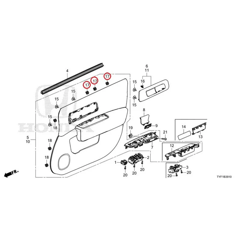 [NEW] JDM HONDA Honda e ZC7 2023 Front Door Lining GENUINE OEM - Image 18