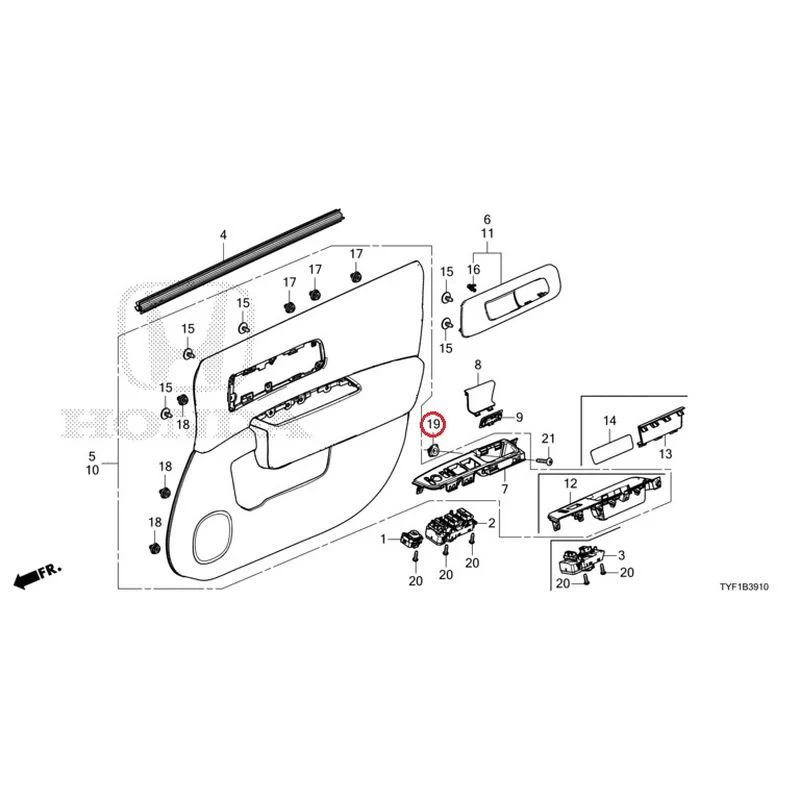 [NEW] JDM HONDA Honda e ZC7 2023 Front Door Lining GENUINE OEM - Image 20