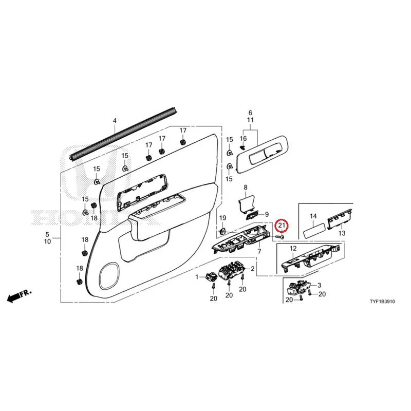 [NEW] JDM HONDA Honda e ZC7 2023 Front Door Lining GENUINE OEM - Image 22