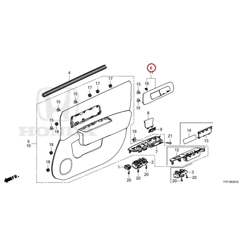 [NEW] JDM HONDA Honda e ZC7 2023 Front Door Lining GENUINE OEM - Image 7