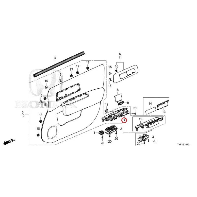 [NEW] JDM HONDA Honda e ZC7 2023 Front Door Lining GENUINE OEM - Image 8