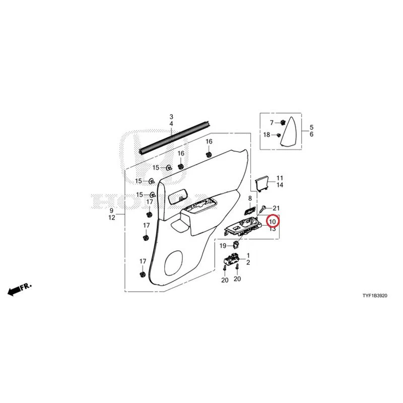 [NEW] JDM HONDA Honda e ZC7 2023 Rear Door Lining GENUINE OEM - Image 11