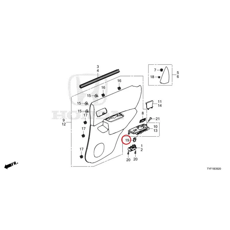[NEW] JDM HONDA Honda e ZC7 2023 Rear Door Lining GENUINE OEM - Image 20