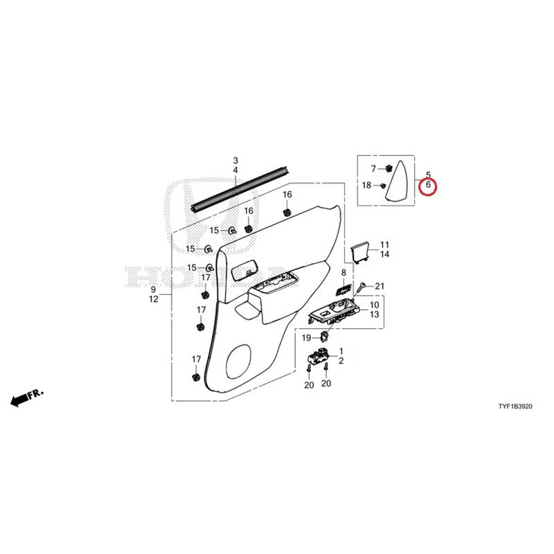 [NEW] JDM HONDA Honda e ZC7 2023 Rear Door Lining GENUINE OEM - Image 7