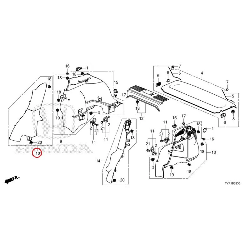[NEW] JDM HONDA Honda e ZC7 2023 Side Lining GENUINE OEM - Image 11