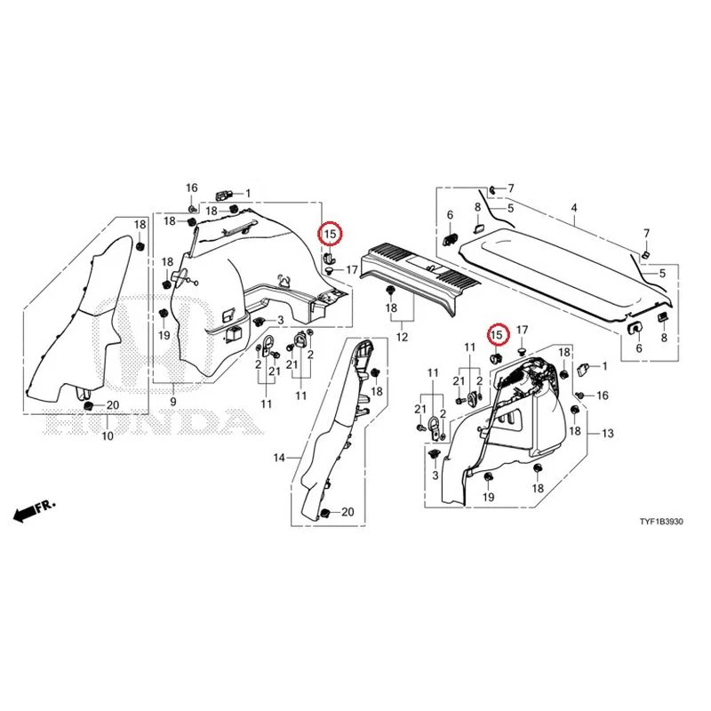[NEW] JDM HONDA Honda e ZC7 2023 Side Lining GENUINE OEM - Image 16