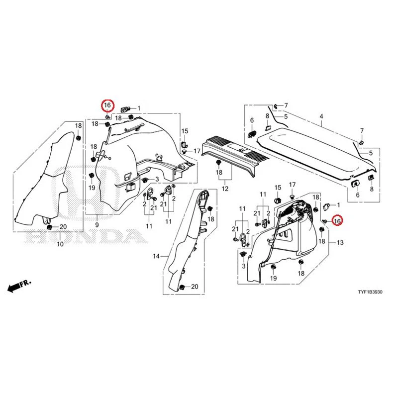 [NEW] JDM HONDA Honda e ZC7 2023 Side Lining GENUINE OEM - Image 17