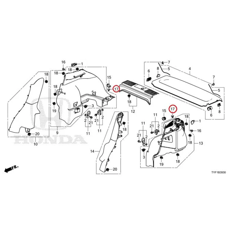 [NEW] JDM HONDA Honda e ZC7 2023 Side Lining GENUINE OEM - Image 18