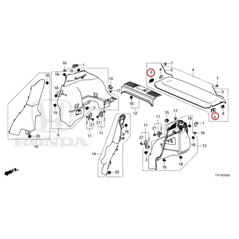 [NEW] JDM HONDA Honda e ZC7 2023 Side Lining GENUINE OEM - Image 7