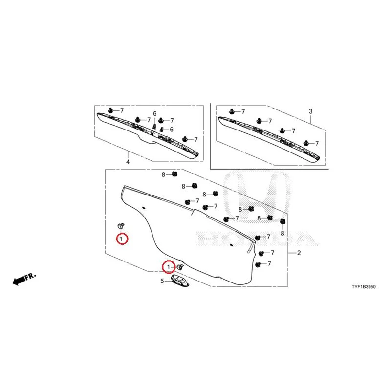[NEW] JDM HONDA Honda e ZC7 2023 Tailgate Lining GENUINE OEM - Image 2