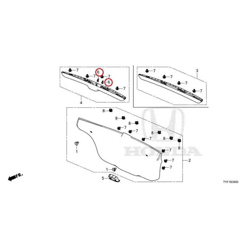 [NEW] JDM HONDA Honda e ZC7 2023 Tailgate Lining GENUINE OEM - Image 6