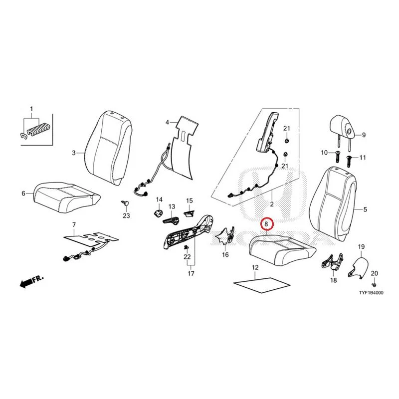 [NEW] JDM HONDA Honda e ZC7 2023 Front Seat (Driver's Side) GENUINE OEM - Image 10