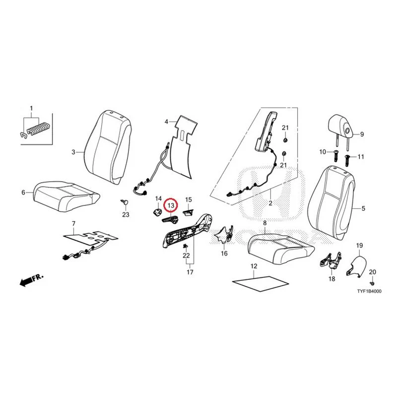 [NEW] JDM HONDA Honda e ZC7 2023 Front Seat (Driver's Side) GENUINE OEM - Image 15