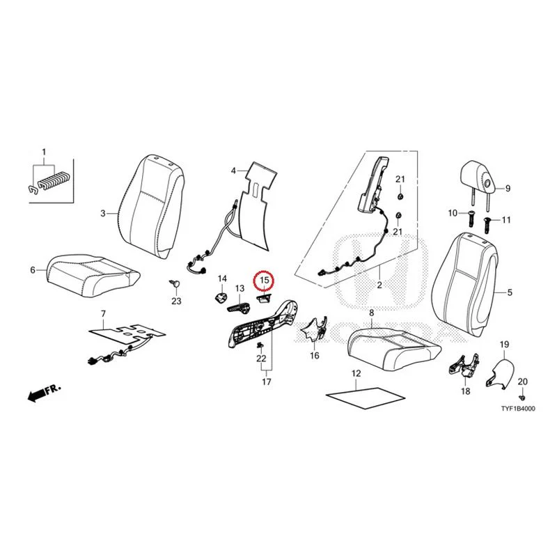 [NEW] JDM HONDA Honda e ZC7 2023 Front Seat (Driver's Side) GENUINE OEM - Image 17