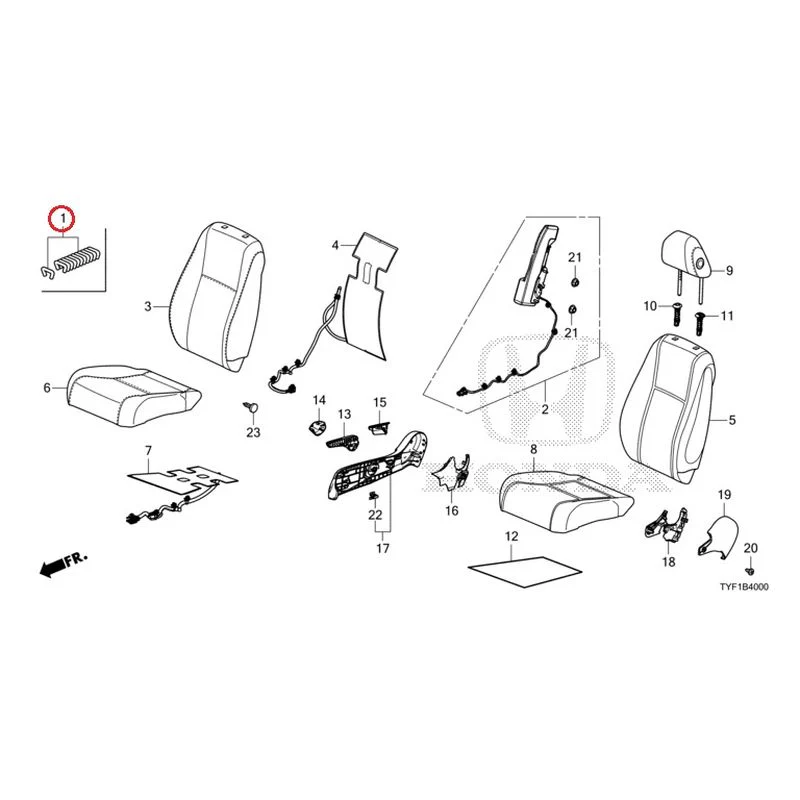 [NEW] JDM HONDA Honda e ZC7 2023 Front Seat (Driver's Side) GENUINE OEM - Image 2