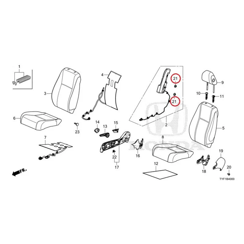 [NEW] JDM HONDA Honda e ZC7 2023 Front Seat (Driver's Side) GENUINE OEM - Image 23