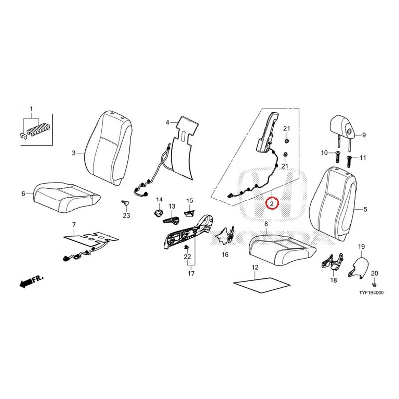 [NEW] JDM HONDA Honda e ZC7 2023 Front Seat (Driver's Side) GENUINE OEM - Image 4