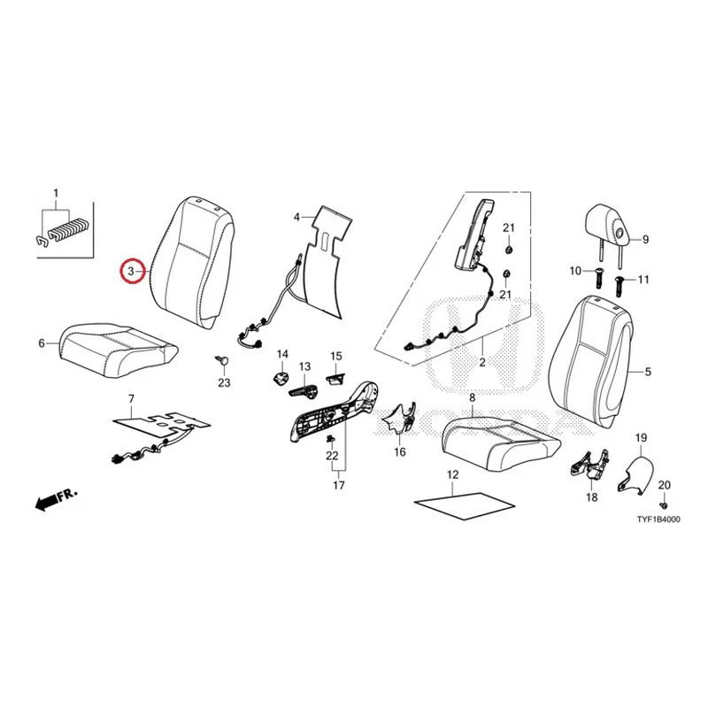 [NEW] JDM HONDA Honda e ZC7 2023 Front Seat (Driver's Side) GENUINE OEM - Image 5