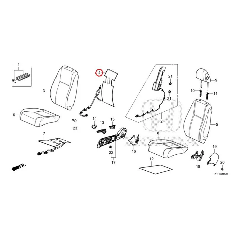 [NEW] JDM HONDA Honda e ZC7 2023 Front Seat (Driver's Side) GENUINE OEM - Image 6