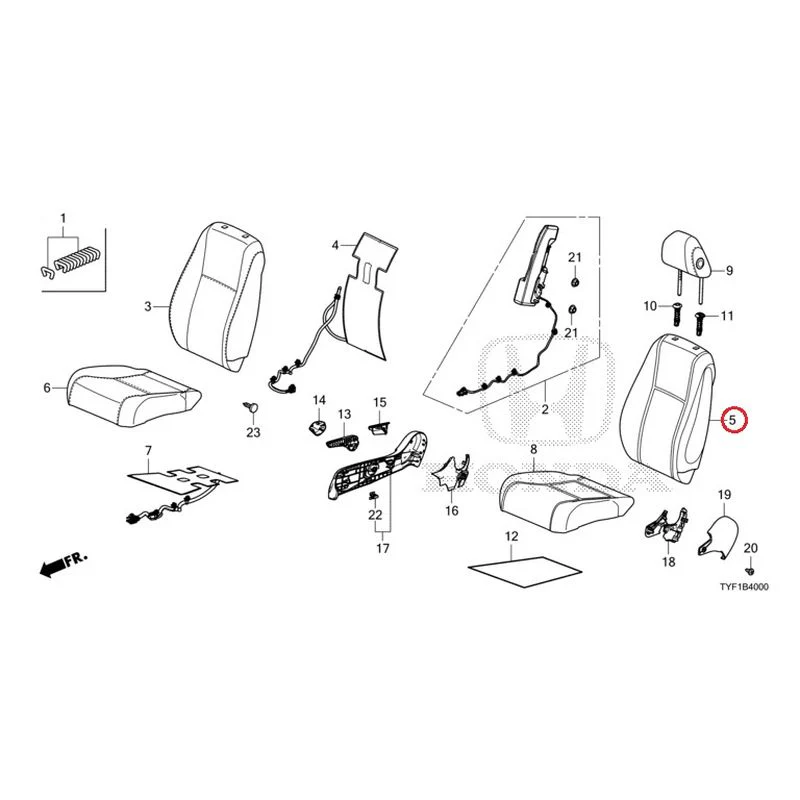 [NEW] JDM HONDA Honda e ZC7 2023 Front Seat (Driver's Side) GENUINE OEM - Image 7