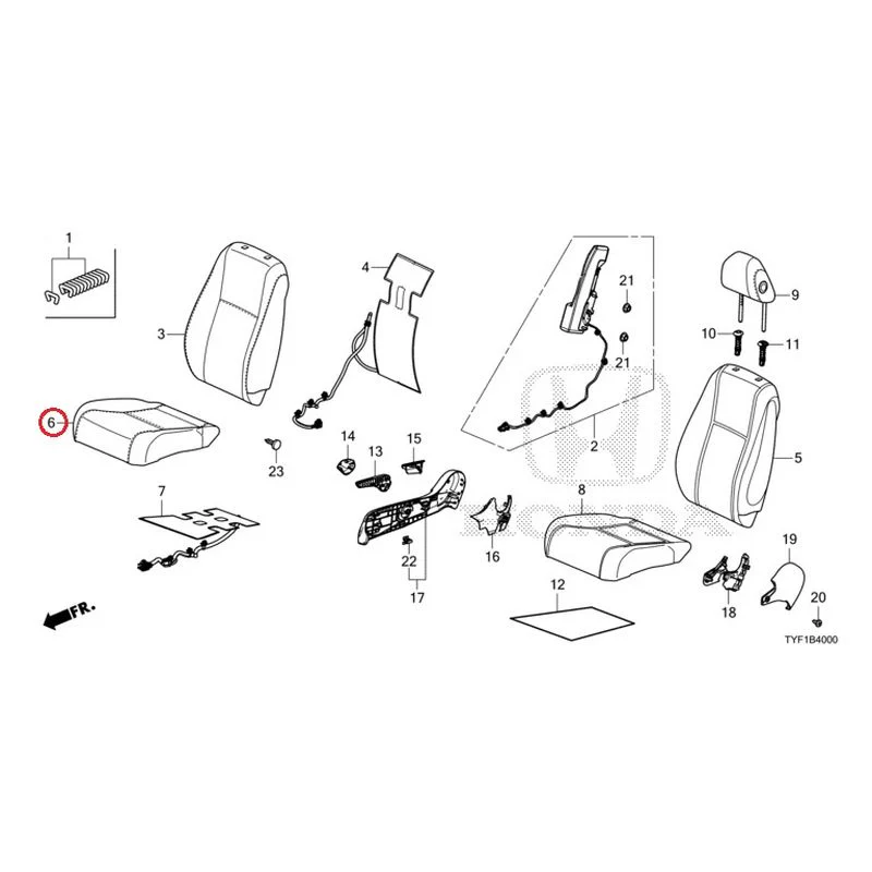 [NEW] JDM HONDA Honda e ZC7 2023 Front Seat (Driver's Side) GENUINE OEM - Image 8