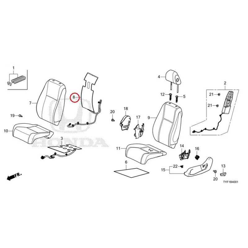 [NEW] JDM HONDA Honda e ZC7 2023 Front Seat (Passenger Side) GENUINE OEM - Image 10