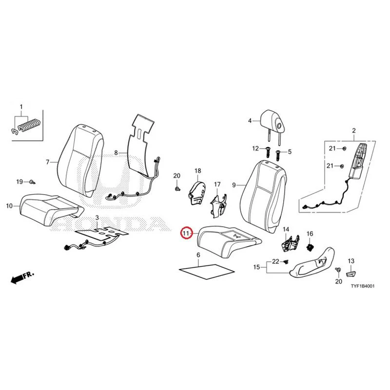 [NEW] JDM HONDA Honda e ZC7 2023 Front Seat (Passenger Side) GENUINE OEM - Image 13