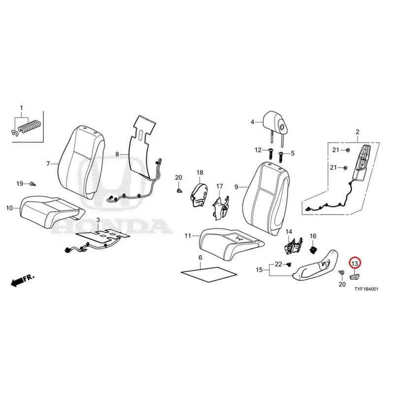 [NEW] JDM HONDA Honda e ZC7 2023 Front Seat (Passenger Side) GENUINE OEM - Image 15