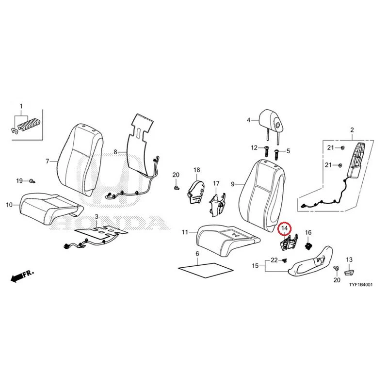 [NEW] JDM HONDA Honda e ZC7 2023 Front Seat (Passenger Side) GENUINE OEM - Image 16