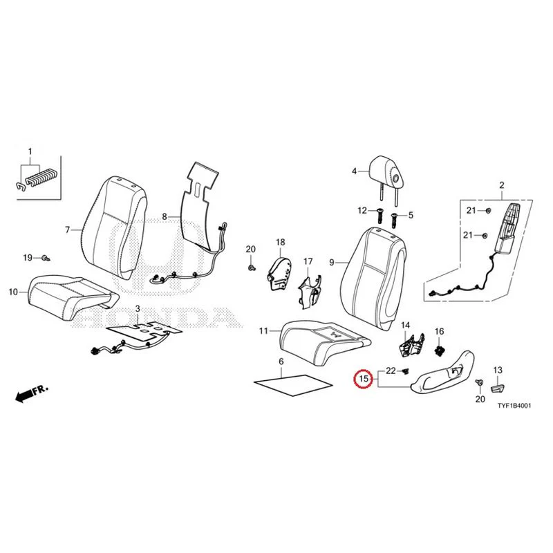 [NEW] JDM HONDA Honda e ZC7 2023 Front Seat (Passenger Side) GENUINE OEM - Image 17