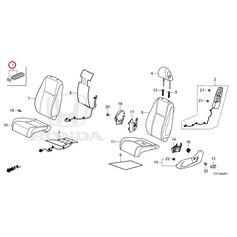[NEW] JDM HONDA Honda e ZC7 2023 Front Seat (Passenger Side) GENUINE OEM - Image 2