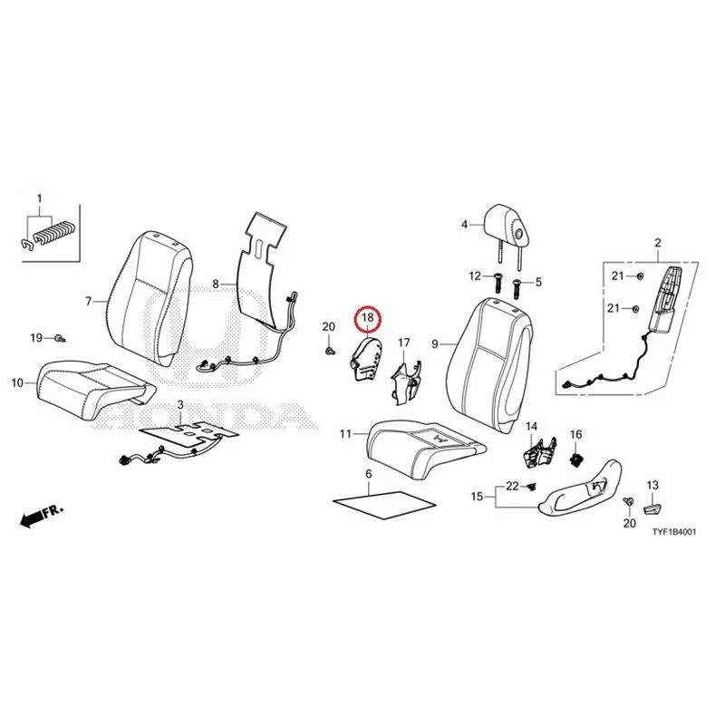 [NEW] JDM HONDA Honda e ZC7 2023 Front Seat (Passenger Side) GENUINE OEM - Image 20