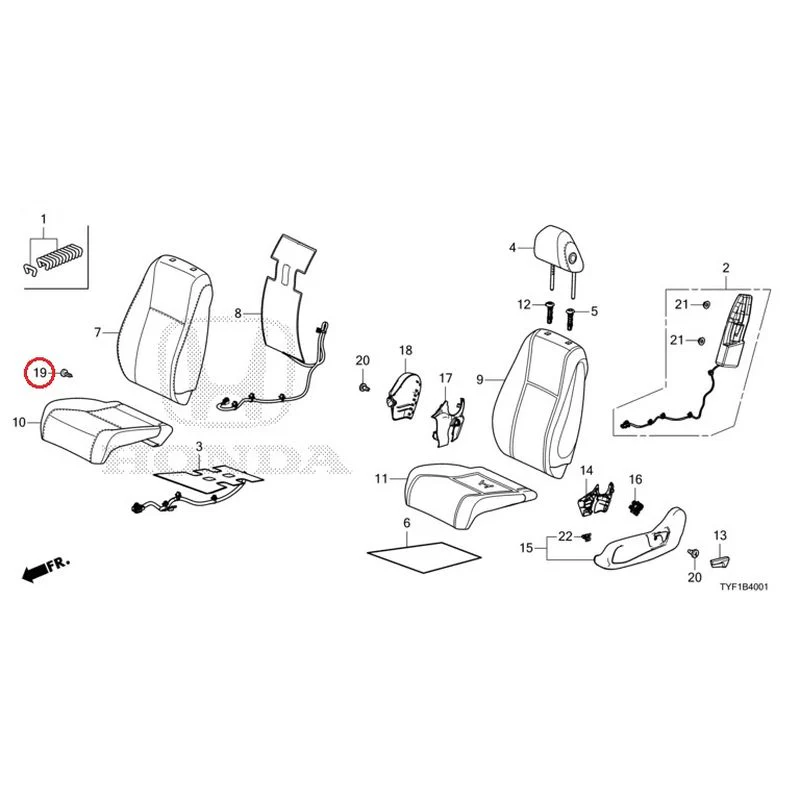 [NEW] JDM HONDA Honda e ZC7 2023 Front Seat (Passenger Side) GENUINE OEM - Image 21