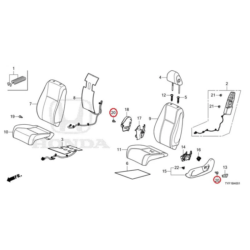 [NEW] JDM HONDA Honda e ZC7 2023 Front Seat (Passenger Side) GENUINE OEM - Image 22