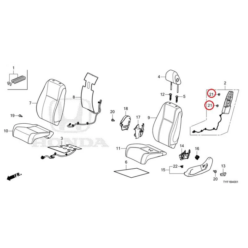 [NEW] JDM HONDA Honda e ZC7 2023 Front Seat (Passenger Side) GENUINE OEM - Image 23