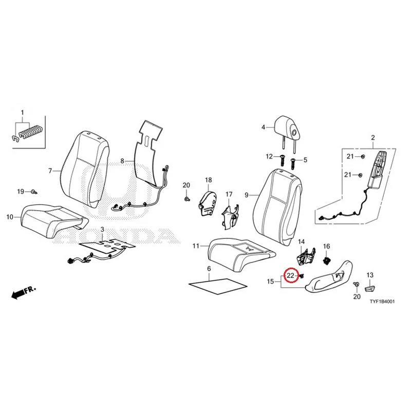 [NEW] JDM HONDA Honda e ZC7 2023 Front Seat (Passenger Side) GENUINE OEM - Image 24