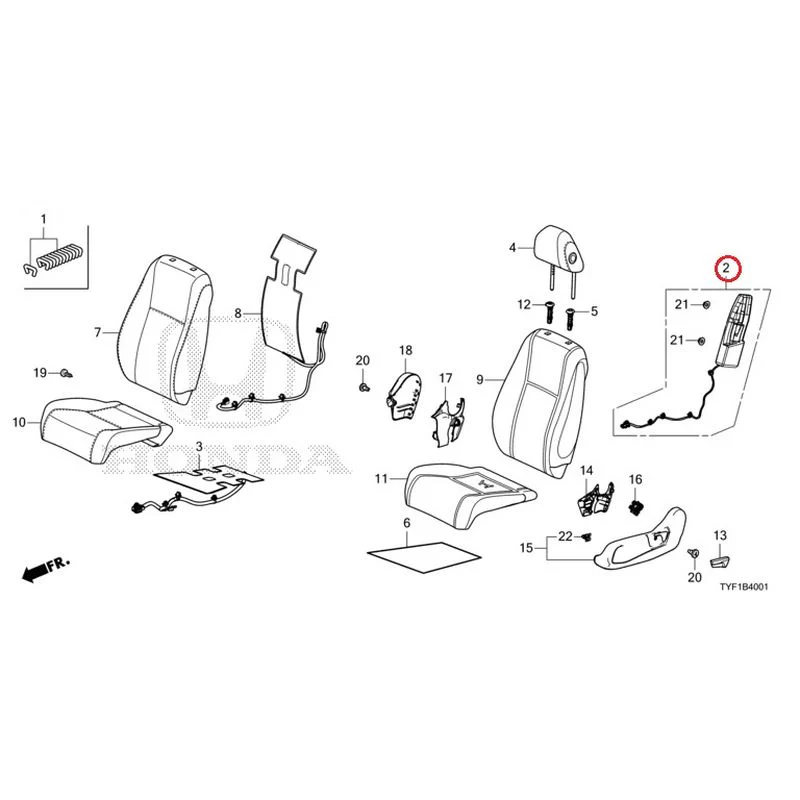 [NEW] JDM HONDA Honda e ZC7 2023 Front Seat (Passenger Side) GENUINE OEM - Image 3