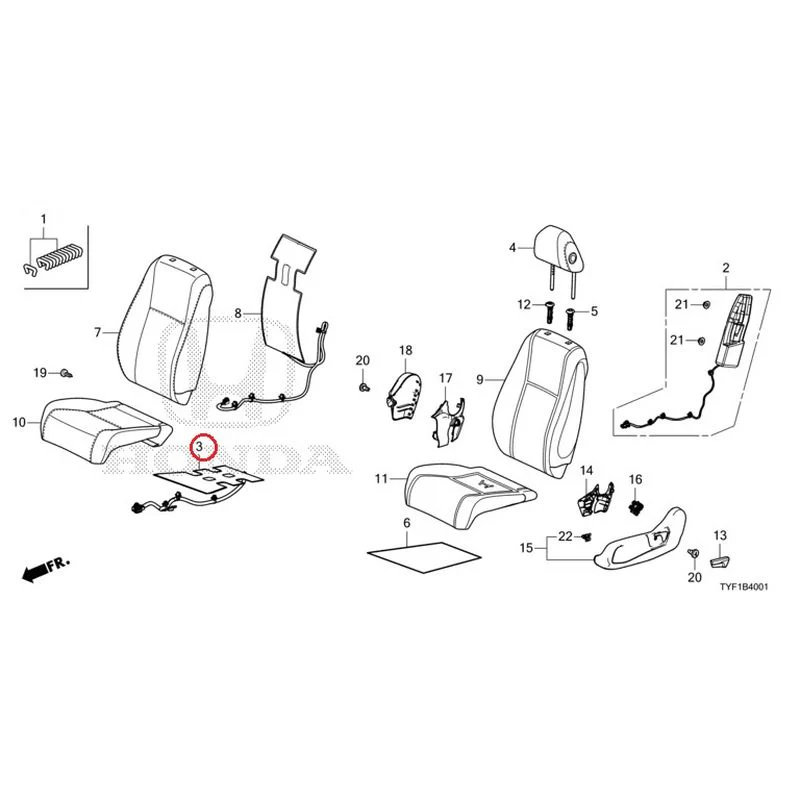 [NEW] JDM HONDA Honda e ZC7 2023 Front Seat (Passenger Side) GENUINE OEM - Image 5