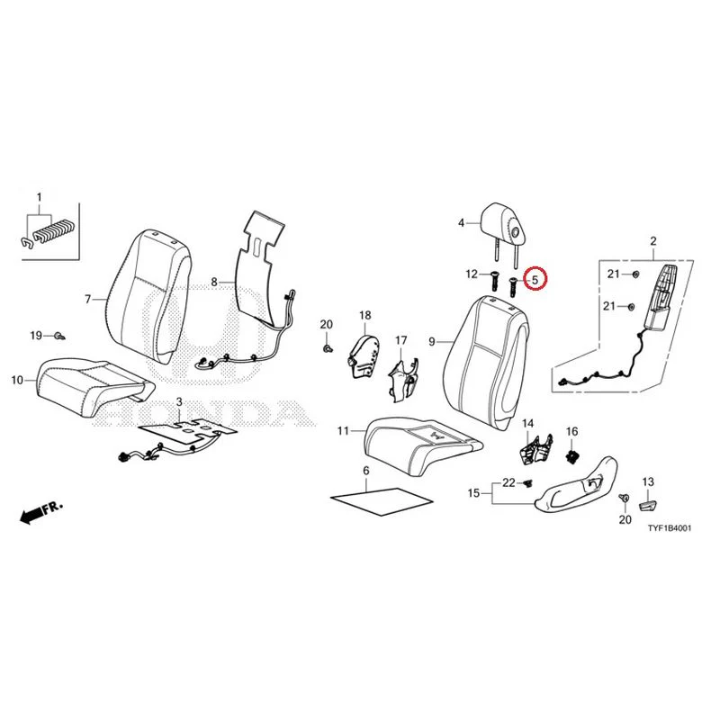 [NEW] JDM HONDA Honda e ZC7 2023 Front Seat (Passenger Side) GENUINE OEM - Image 7