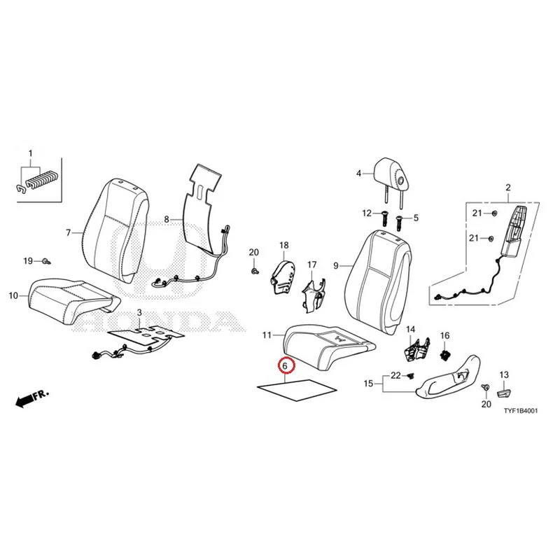 [NEW] JDM HONDA Honda e ZC7 2023 Front Seat (Passenger Side) GENUINE OEM - Image 8