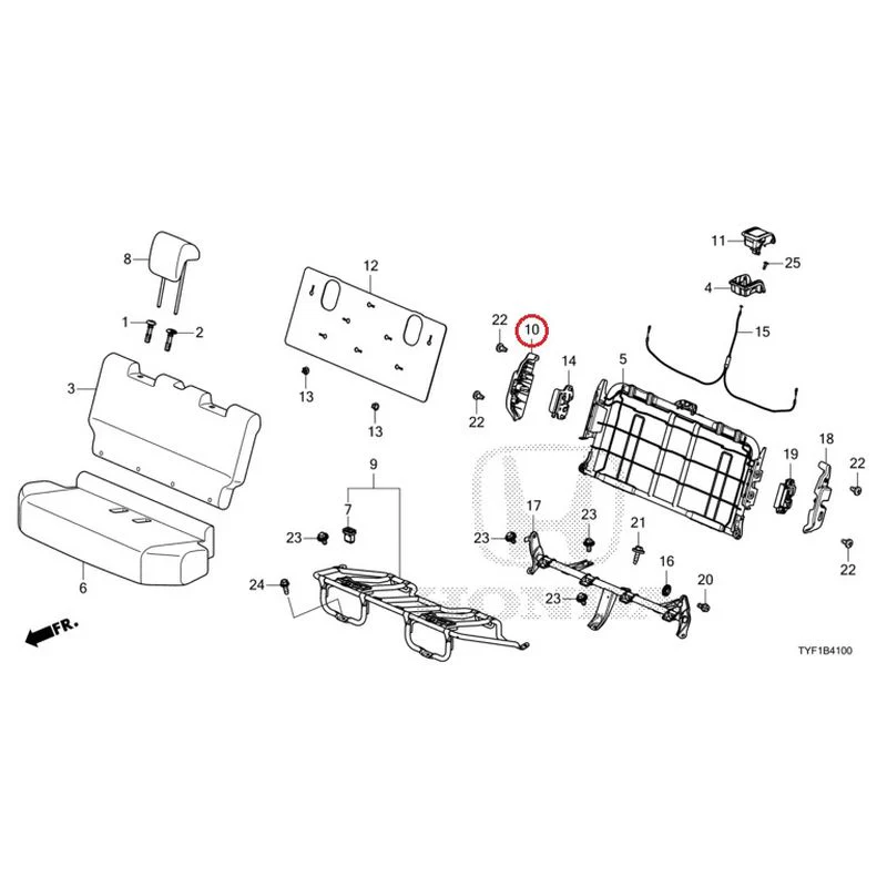[NEW] JDM HONDA Honda e ZC7 2023 Rear Seat GENUINE OEM - Image 11