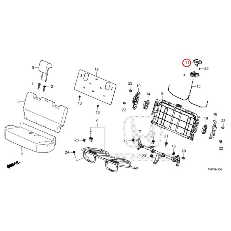 [NEW] JDM HONDA Honda e ZC7 2023 Rear Seat GENUINE OEM - Image 12