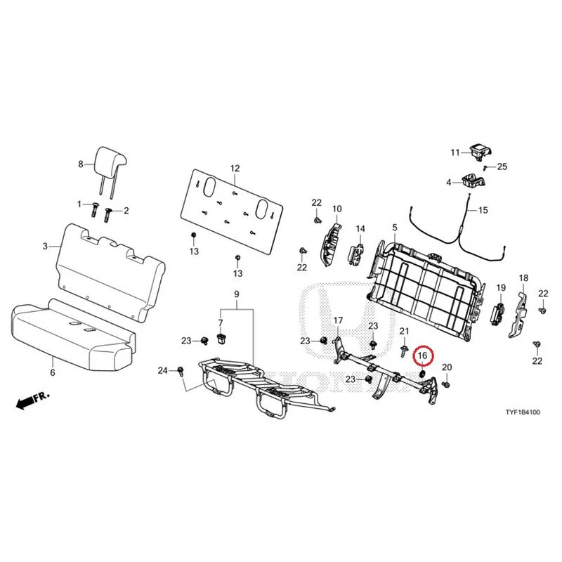 [NEW] JDM HONDA Honda e ZC7 2023 Rear Seat GENUINE OEM - Image 17